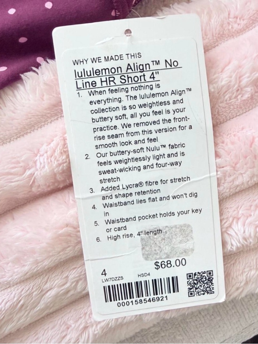 SOLD NWT Lululemon Align No Line HR Short - Picture 5 of 6